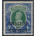 INDIA / GWALIOR - 1948 5Rp green/blue KGVI, o/p GWALIOR, MH – SG # 114