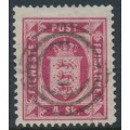 DENMARK - 1871 4Sk carmine-rose Official (Tjenstemærke), perf. 14:13½, used – Facit # TJ2a DENMARK - 1871 4Sk carmine-rose Official (Tjenstemærke), perf. 14:13½, used – Facit # TJ2a