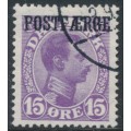 DENMARK - 1919 15øre violet-lilac King Christian X with POSTFÆRGE overprint, used – Facit # PF2a DENMARK - 1919 15øre violet-lilac King Christian X with POSTFÆRGE overprint, used – Facit # PF2a