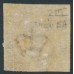 DENMARK - 1853 4RBS black-brown Crown, imperforate, Thiele IIA printing, used – Facit # 2III