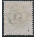 DENMARK - 1879 5øre ultramarine/rose Numeral, perf. 14:13½, used – Facit # 30b