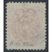 DENMARK - 1870 4Sk carmine-rose/grey Numeral, perf. 12½:12½, used – Facit # 26