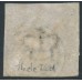 DENMARK - 1854 4RBS yellow-brown Crown, imperforate, Thiele III printing, used – Facit # 2IVa DENMARK - 1854 4RBS yellow-brown Crown, imperforate, Thiele III printing, used – Facit # 2IVa