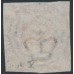 DENMARK - 1857 4Sk orange-brown Crown, imperforate, dotted background, used – Facit # 4f DENMARK - 1857 4Sk orange-brown Crown, imperforate, dotted background, used – Facit # 4f
