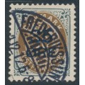 DENMARK - 1912 35øre on 16øre grey-brown Numeral, used – Facit # 47