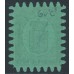 FINLAND - 1867 8Pen black Coat of Arms, roulette III, green paper, used – Facit # 6v1C3