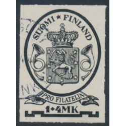 FINLAND - 1931 1+4Mk black Pro Filatelia, used – Facit # 173