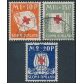 FINLAND - 1930 Red Cross set of 3, used – Facit # 162-164