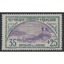 FRANCE - 1917 35c+25c green/violet War Orphans Charity, MH – Michel # 132