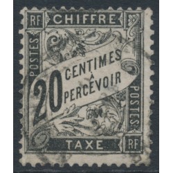 FRANCE - 1882 20c black Postage Due, used – Michel # P17