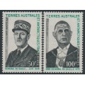 FRANCE / TAAF - 1972 General de Gaulle set of 2, MNH – Michel # 75-76 FRANCE / TAAF - 1972 General de Gaulle set of 2, MNH – Michel # 75-76