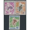 FRANCE / TAAF - 1972 Insects set of 3, MNH – Michel # 71-73 FRANCE / TAAF - 1972 Insects set of 3, MNH – Michel # 71-73