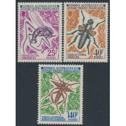 FRANCE / TAAF - 1972 Insects set of 3, MNH – Michel # 71-73