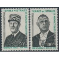 FRANCE / TAAF - 1972 General de Gaulle set of 2, MNH – Michel # 75-76 FRANCE / TAAF - 1972 General de Gaulle set of 2, MNH – Michel # 75-76
