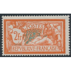 FRANCE - 1920 2Fr deep orange/blue Merson, MNH – Michel # 139