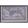 FRANCE - 1925 3Fr violet/blue Merson, MNH – Michel # 181
