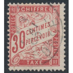 FRANCE - 1894 30c orange-red Postage Due, used – Michel # P32