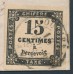 FRANCE - 1863 15c black Postage Due, imperforate, on cover – Michel # P3