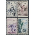 FRANCE - 1956 30Fr to 75Fr Sports set of 4, MNH – Michel # 1100-1103