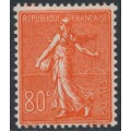 FRANCE - 1925 80c red Semeuse, MH – Michel # 166