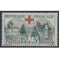 FRANCE - 1918 15c+5c grey/red Red Cross, MH – Michel # 136