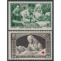 FRANCE - 1940 Red Cross set of 2, MNH – Michel # 471-472
