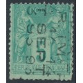 FRANCE - 1893 5c green Peace & Commerce with a pre-cancel, MNG – Michel # 59IIVII
