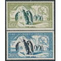 FRANCE / TAAF - 1956 Emperor Penguins set of 2, MNH – Michel # 8-9 FRANCE / TAAF - 1956 Emperor Penguins set of 2, MNH – Michel # 8-9