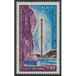 FRANCE / TAAF - 1966 25Fr Communications Tower, MNH – Michel # 37