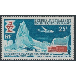 FRANCE / TAAF - 1969 25Fr French Polar Expeditions, MNH – Michel # 50