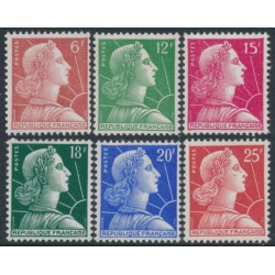 FRANCE - 1955 Marianne (Muller) set, MNH – Yvert # 1009A-1011C