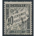FRANCE - 1882 40c black Postage Due, used – Michel # P19