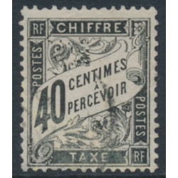 FRANCE - 1882 40c black Postage Due, used – Michel # P19