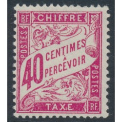 FRANCE - 1925 40c rose Postage Due, MNH – Michel # P47