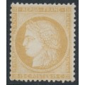 FRANCE - 1871 15c yellow-brown Cérès, perf. 14:13½, MNG – Michel # 50