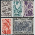 FRANCE - 1949 100Fr to 1000Fr Airmail set of 4, used – Michel # 861-865