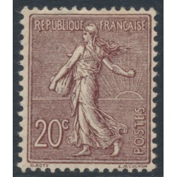 FRANCE - 1903 20c purple-brown Semeuse, MNH – Michel # 110