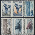 FRANCE / TAAF - 1956 50c to 15Fr Fauna set of 6, MNH – Michel # 2-7 FRANCE / TAAF - 1956 50c to 15Fr Fauna set of 6, MNH – Michel # 2-7