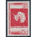 FRANCE / TAAF - 1971 75Fr red Antarctic Treaty, MNH – Michel # 67 FRANCE / TAAF - 1971 75Fr red Antarctic Treaty, MNH – Michel # 67
