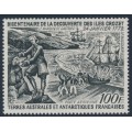 FRANCE / TAAF - 1972 100Fr black Discovery of Île Crozet, MNH – Michel # 74 FRANCE / TAAF - 1972 100Fr black Discovery of Île Crozet, MNH – Michel # 74