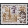 FRANCE / TAAF - 1992 22Fr Columbus, MNH – Michel # 291