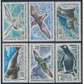 FRANCE / TAAF - 1976 Fauna set of 6, MNH – Michel # 103-106
