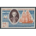 FRANCE / TAAF - 1960 25Fr Yves Joseph de Kerguelen, MNH – Michel # 23