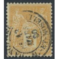 FRANCE - 1878 3c yellow-brown Peace & Commerce, used – Michel # 70