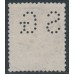 FRANCE - 1877 5Fr violet Peace & Commerce, private perfin, used – Michel # 76