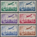 FRANCE - 1936 85c to 3.50Fr Airmail set of 6, MNH – Michel # 305-310 FRANCE - 1936 85c to 3.50Fr Airmail set of 6, MNH – Michel # 305-310