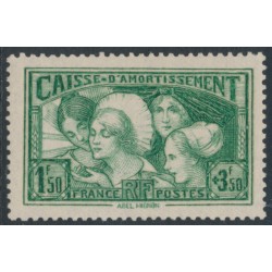 FRANCE - 1931 1.50Fr+3.50Fr green Caisse d’Amortissement, MNH – Michel # 261