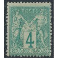 FRANCE - 1876 4c green Peace & Commerce, type I, MH – Michel # 58I