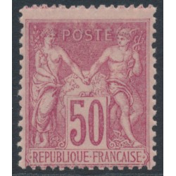 FRANCE - 1899 50c carmine Peace & Commerce, type I, MH – Michel # 81I