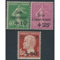 FRANCE - 1929 Caisse d’Amortissement set of 3, MH – Michel # 244-246 FRANCE - 1929 Caisse d’Amortissement set of 3, MH – Michel # 244-246